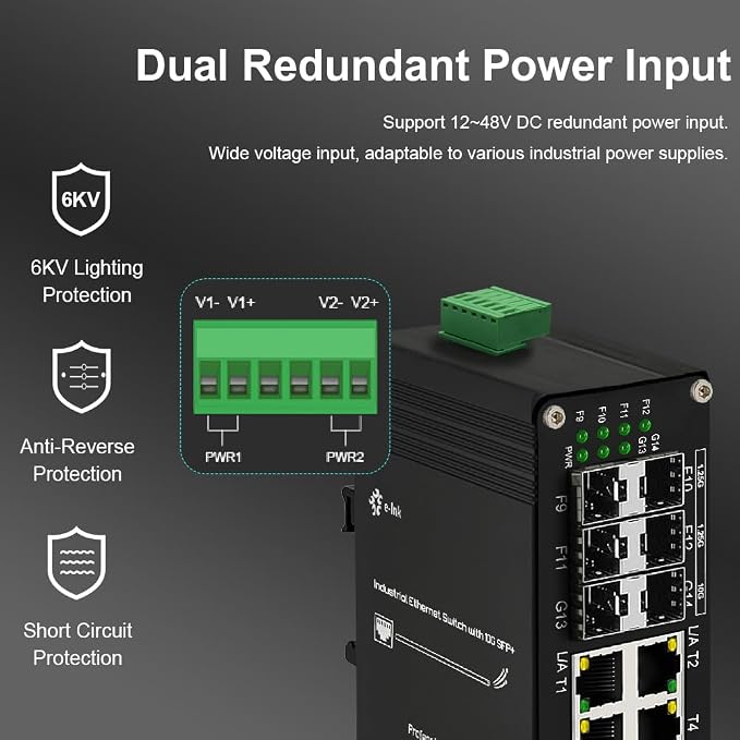 Industrial 8-Port Gigabit Ethernet Plus Switch - Image 3