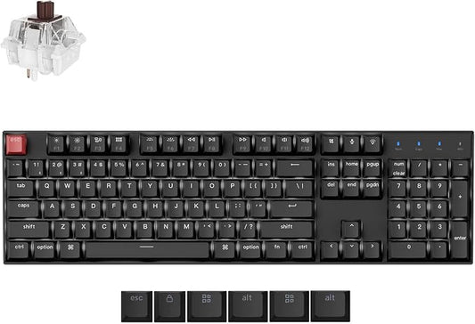 Keychron K10 Full Size Layout White LED Backlit Hot-Swappable Mechanical by Keychron