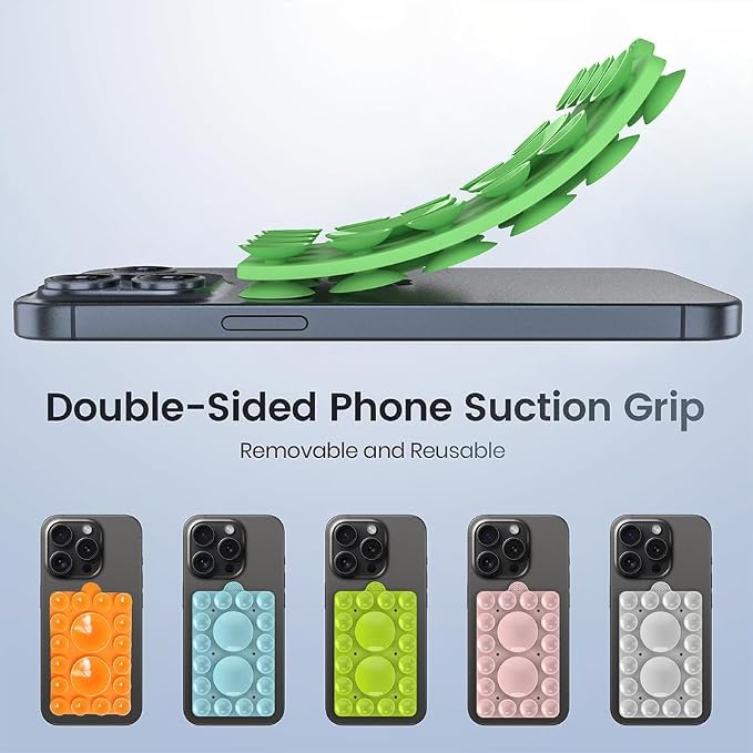 Double Sided Silicone Suction Phone Holder Mount, Compatible - Image 6
