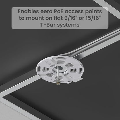 Eero PoE 7 & 6 T-Bar Ceiling Mount, Aluminum Tool-Free WiFi AP Bracket | T-Bar - Image 8