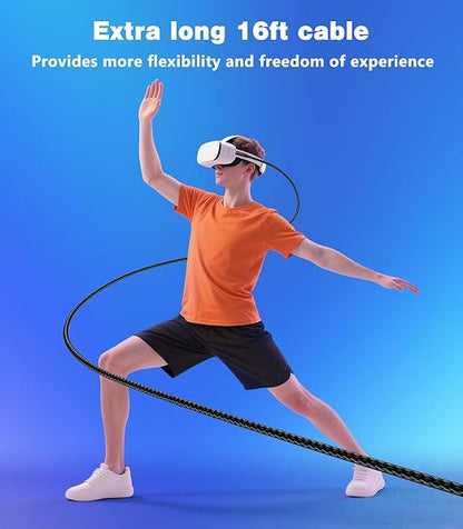 16FT VR Charging Link Cable | USB 3.0 High-Speed Data & Charge - Image 3