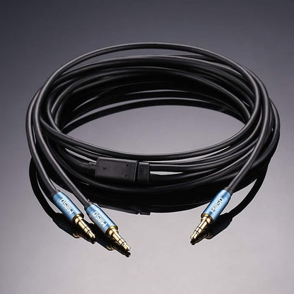 MillSO Audio Splitter, SapphireBlue&Gold-Plated 8 Feet 3.5mm Male to 2 Male - Image 2