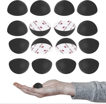 1.25" Silicone Hemisphere Bumpers Isolation Feet Rubber Non-Skid Speaker Pads by AZEAM
