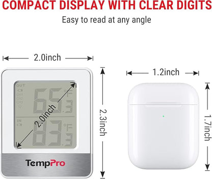 TempPro Indoor Outdoor Thermometer Wireless 500FT, Outside Greenhouse - Image 8