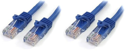 StarTech.com 2 ft Blue Snagless Cat5e Ethernet Patch Cable by StarTech