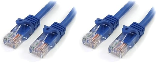 StarTech.com 2 ft Blue Snagless Cat5e Ethernet Patch Cable by StarTech