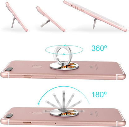 Bonoma Finger Ring Stand, 3 Pack Butterfly 360 Degree Rotation Phone Ring Stand - Image 4