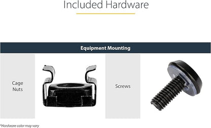 StarTech.com 2-Post 12U Heavy-Duty Wall Mount Network Rack, Wall Mount Data Rack - Image 5