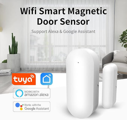 Door Window Alarm Sensors, Smart Life Tuya APP Control & Instant App Alerts - Image 2