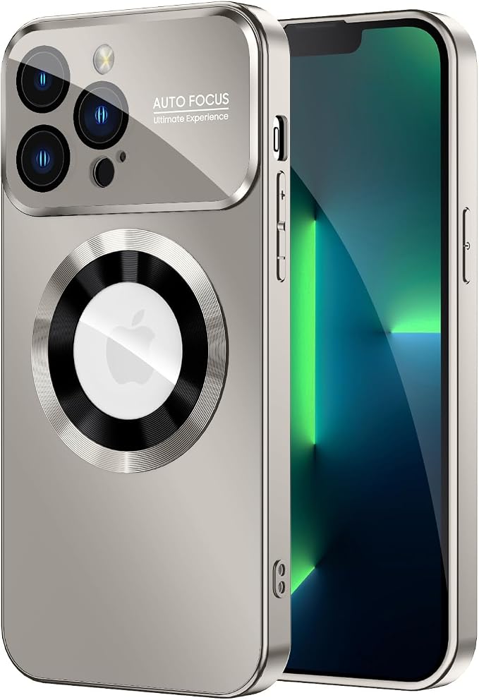 Magnetic for iPhone 13 Pro Case, Built-in Camera Lens Protector, Compatible by MAKAVO
