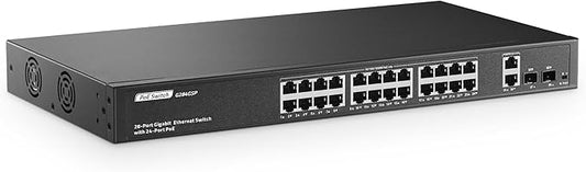 24 Port Full Gigabit PoE Switch by YuLinca