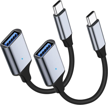 USB C to USB 3.0 Adapter, Type C Male to USB Female OTG Cable Thunderbolt3 to by QimKero