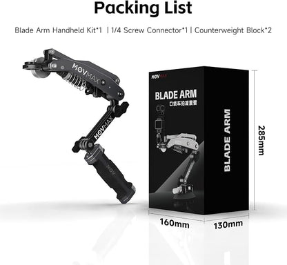 MOVMAX Blade Arm Handheld Kit for DJI Pocket 3, Insta 360, and GoPro Hero 12 - Image 6