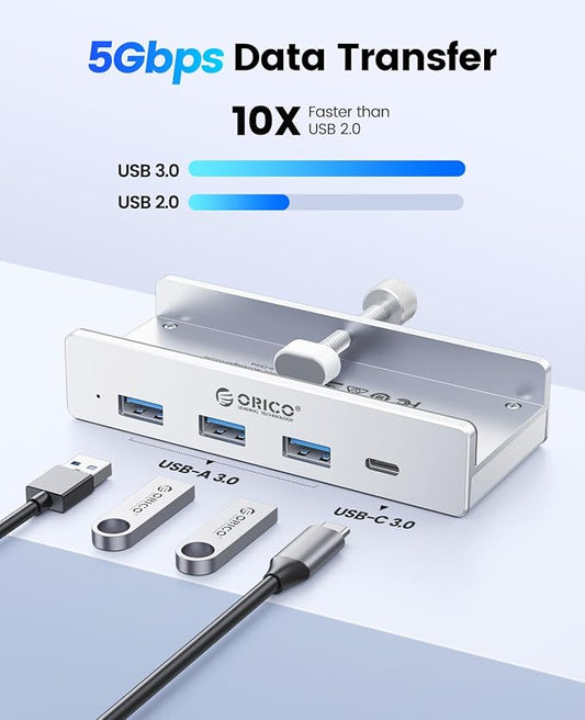 ORICO USB Hub 3.0, Clamp USB Hub - Image 2