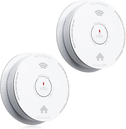 SITERWELL Smoke Detector 10 Year Battery Operated, Smoke Alarm by SITERWELL