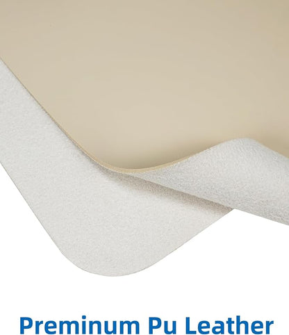 AFIING Leather Desk Pad Protector, Mouse Pad, Office Desk Mat, Non-Slip PU - Image 2