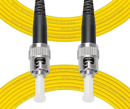 Fibergaga-2m OS2 ST to ST Fiber Patch Cable Simplex, Single Mode, Length by Fibergaga