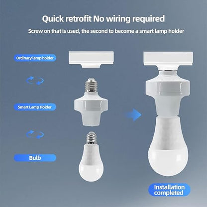 QIACHIP Remote Control Light Socket E26 E27 Bulb Socket Adapter, ZigBee Smart - Image 8