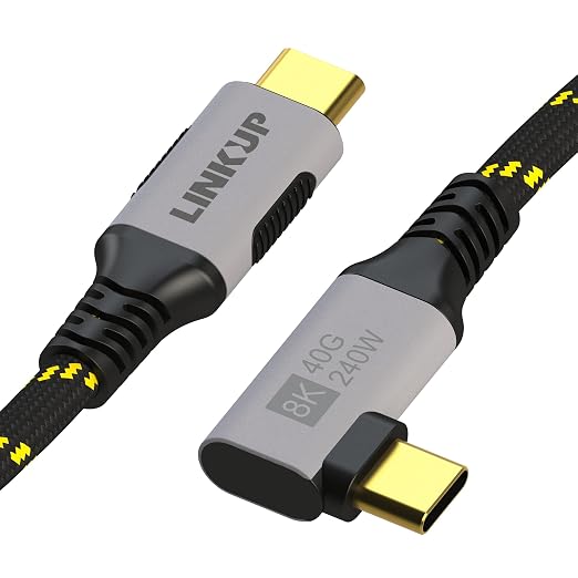 LINKUP USB 4.0 USB C to USB C Cable | Thunderbolt 4/3 Compatible | Type C by LINKUPTechnologies