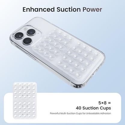 Klearlook Silicone Suction Cup Phone Case Mount Double Sided, Sticky Phone Grip - Image 4