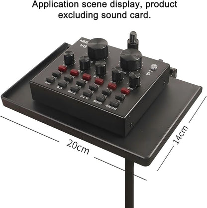 RTNLIT Microphone Stand Tray, Clamp On Firm Rack Tray Holder - Image 3
