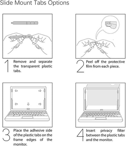 Privacy Filter Adhesive Strips and Slide Mount Tabs - Image 6