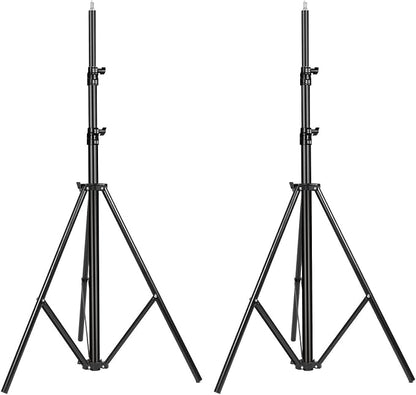 2 Packs Heavy Duty Light Stand 10ft/300cm, Adjustable Air-Cushioned Metal by SUPON