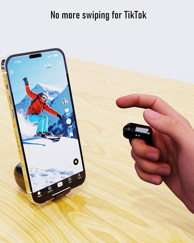 Tiktok Scrolling Ring, Air Finger Ring Mouse - Image 5
