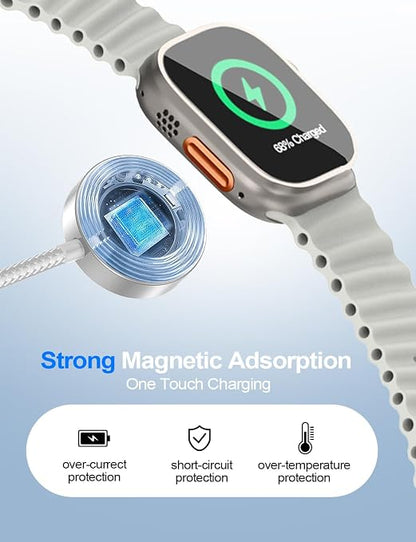 4-in-2 Multi Charging Cable for Apple Watch Charger/Samsung/iPhone Charger - Image 6