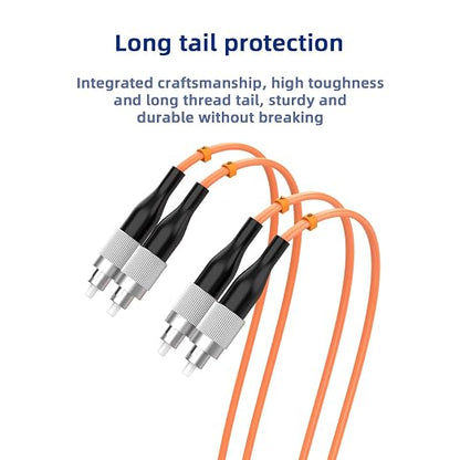 FC/UPC to FC/UPC Fiber Patch Cable, 30M/98.4FT OM1 Multimode Duplex 62.5/125µm - Image 5