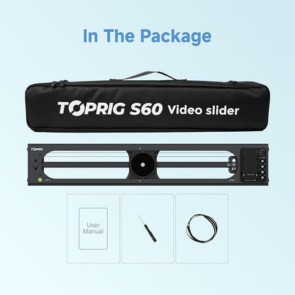 Accsoon Toprig 24inch/60cm Motorized Camera Slider, Time-Lapse/Loop Mode - Image 9