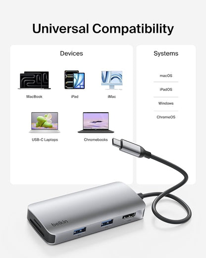 Belkin USB-C Hub, 5-in-1 Multiport Adapter - Image 6