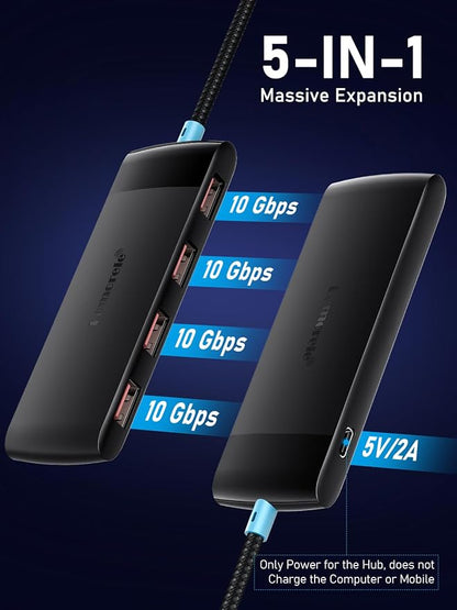 10Gbps USB C Hub, 4 Ports USB 3.2 Splitter - Image 4