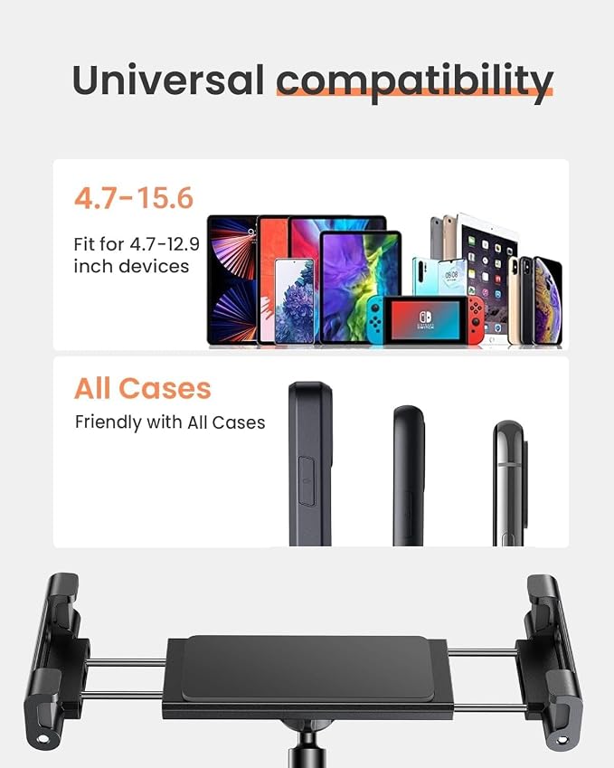 LISEN for iPad Stand for Desk Portable Monitor Adjustable Tablet Stand - Image 4