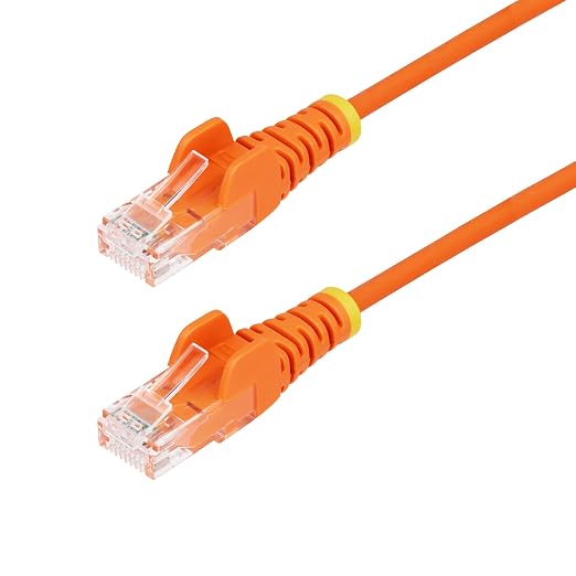 StarTech.com 15ft Orange Slim CAT6 Ethernet Cable, Snagless RJ45, 28AWG Pure by StarTech