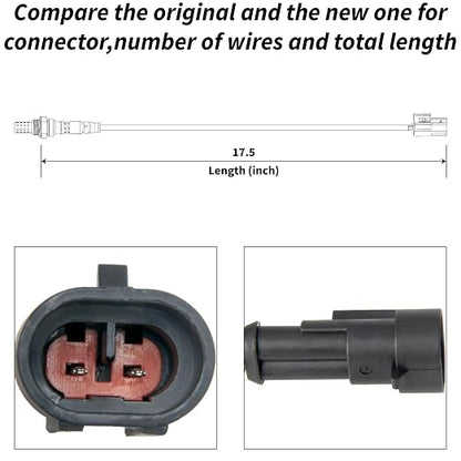 Oxygen Sensor Compatible with Dyna 2007-2011 Softail 2007-2011 27683-07 2Pcs - Image 2