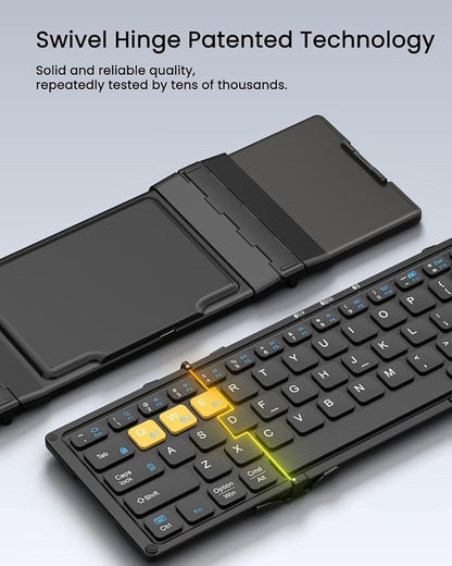 Foldable Bluetooth Keyboard, Wireless Portable Keyboard - Image 5