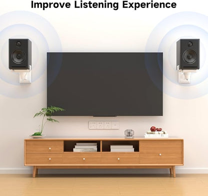 suptek Dual Side Clamping Bookshelf Speaker Wall Mounting Bracket - Image 4