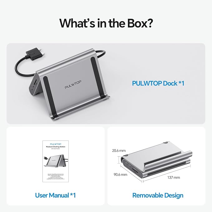 MacBook Pro Docking Station Dual Monitor 4K@60Hz - Image 8