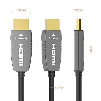 RUIPRO 8K HDMI Fiber Optic Cable CL2 Rated 50 Feet 48Gbps 8K60Hz 4K120Hz - Image 7