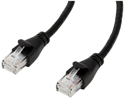 Amazon Basics RJ45 Cat-6 Ethernet Patch Internet Cable, 1Gbps Transfer Speed by AmazonBasics
