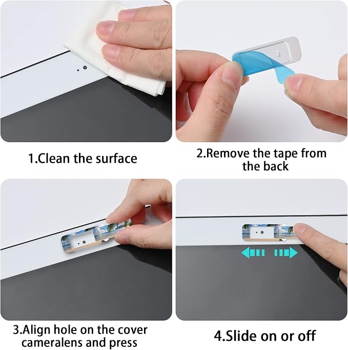 Webcam Cover, 3 Pieces, Laptop Camera Cover, Privacy Shielding Capacity is - Image 3