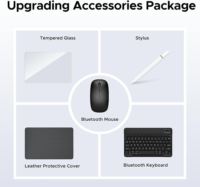 DOOGEE U10 10 inch Tablet with Keyboard, Android 15 Tablet 16GB+128GB/2TB Expand - Image 8