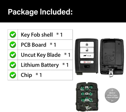 Car Key Fob Remote Keyless Entry Control KR5V1X 313.8Mhz 4 Button Replacement - Image 6