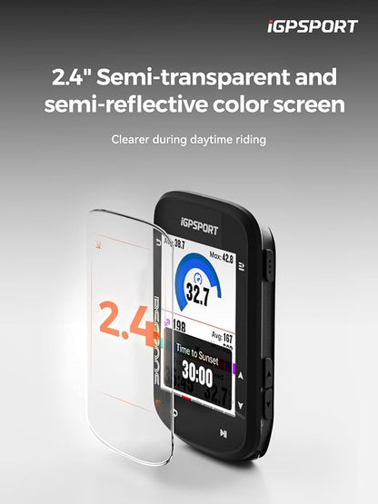 iGPSPORT BSC200S GPS Bike Computer, Wireless Route Navigation 2.4'' Screen - Image 7