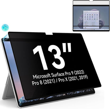 Privacy Filter Compatible with Microsoft Surface Pro 10 / 9 / 8 / X, Easy by Protescreen