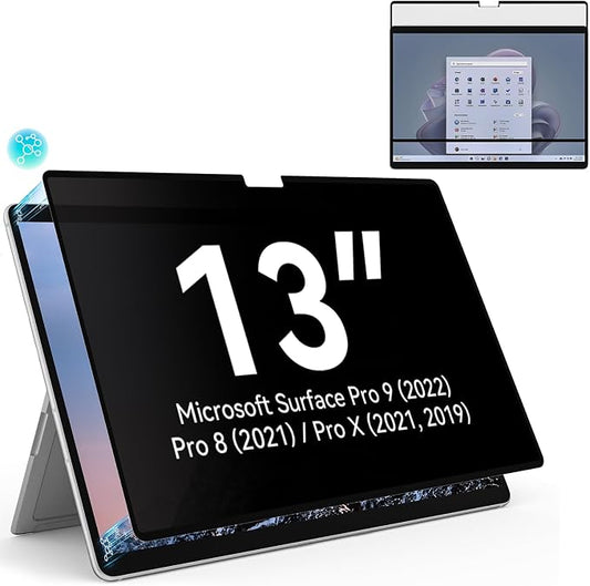 Privacy Filter Compatible with Microsoft Surface Pro 10 / 9 / 8 / X, Easy by Protescreen