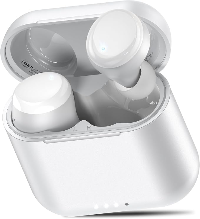 TOZO T6 Wireless Earbuds, Stereo Sound in Ear Headphones, 50 Hours Playtime by TOZO