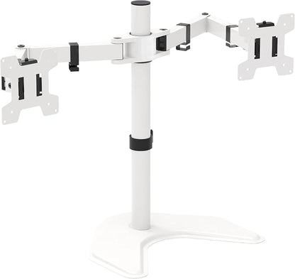 WALI Dual Monitor Stand, Free Standing Desk Mount by WALI