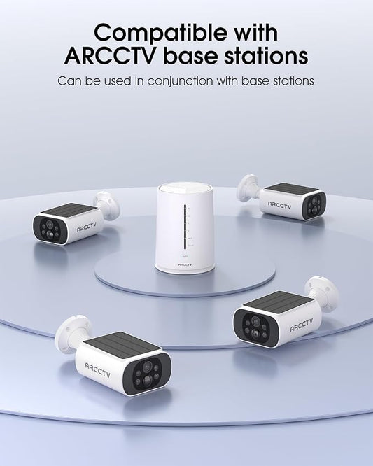 ARCCTV Solar Security Cameras Wireless Outdoor, Add on C3 Base, No Subscription - Image 2